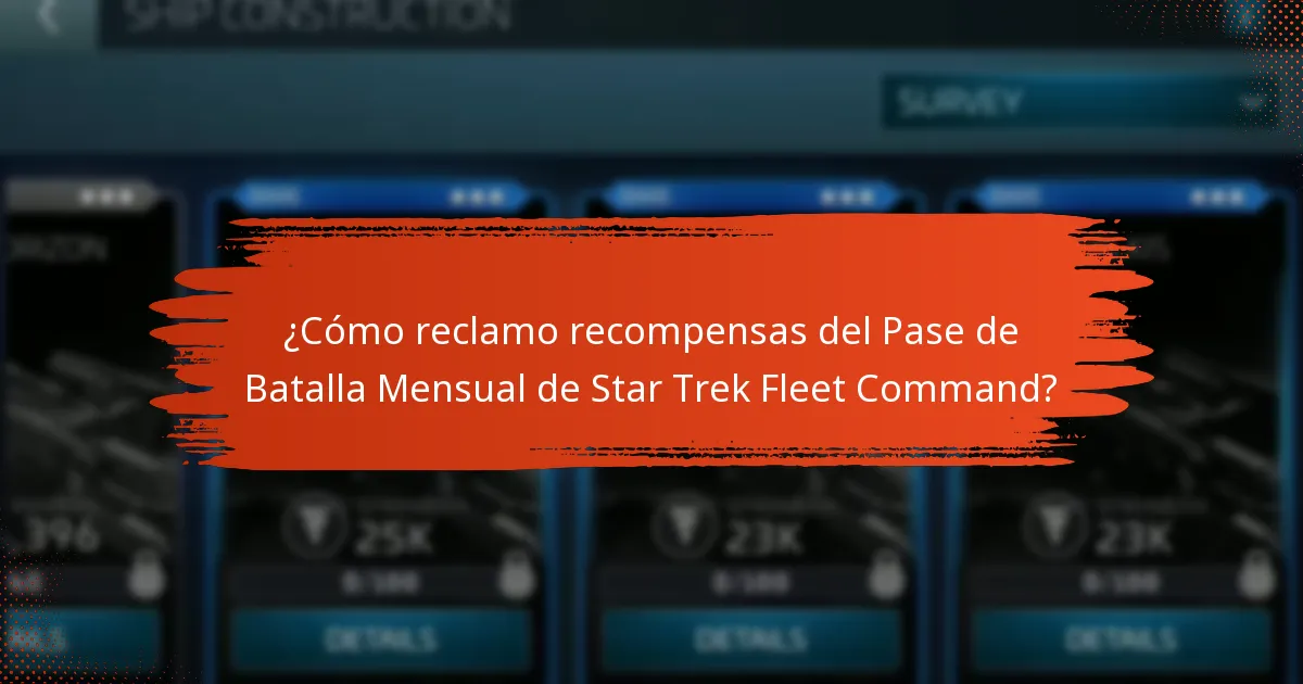 ¿Qué características únicas vienen con el Pase de Batalla Mensual de Star Trek Fleet Command?