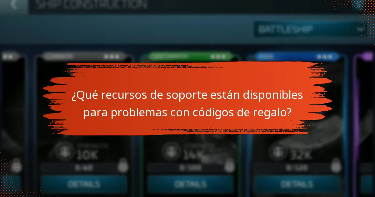 ¿Qué recursos de soporte están disponibles para problemas con códigos de regalo?